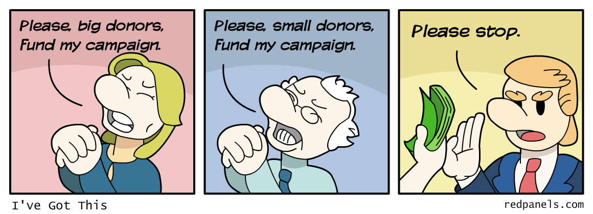 campaign donations comic