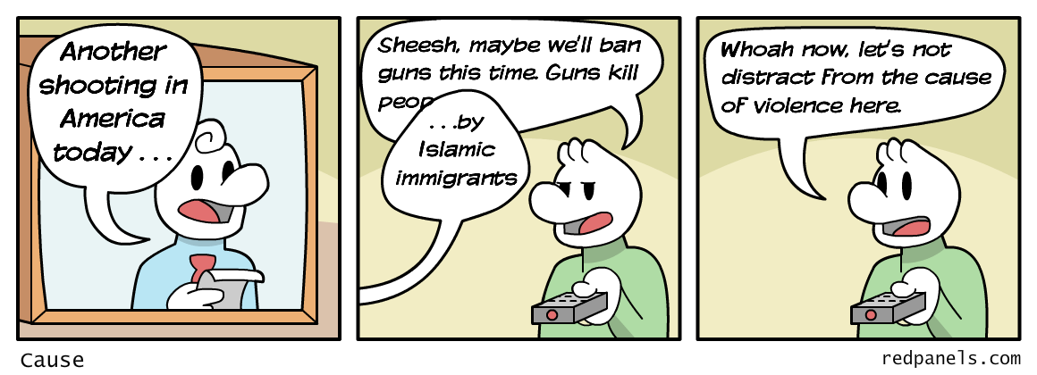 cause of gun violence comic