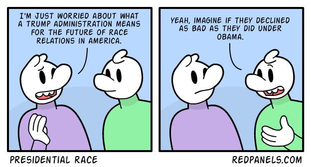 A comic about race relations and the U.S. president.