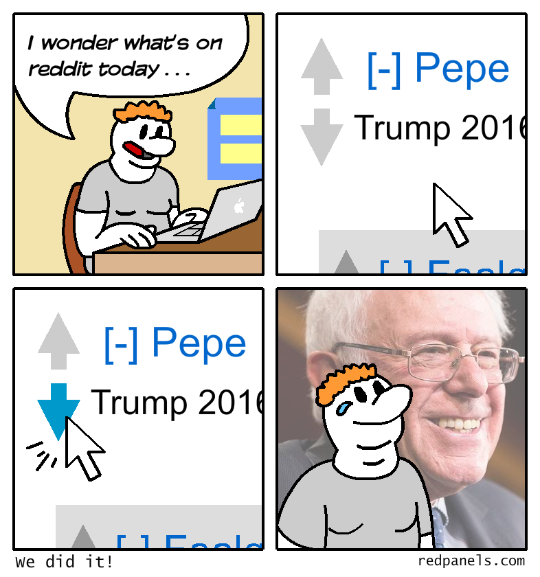 Reddit Bernie Sanders comic